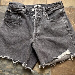 Citizens Of Humanity Premium Vintage Charcoal Frayed Jean Shorts Size 25